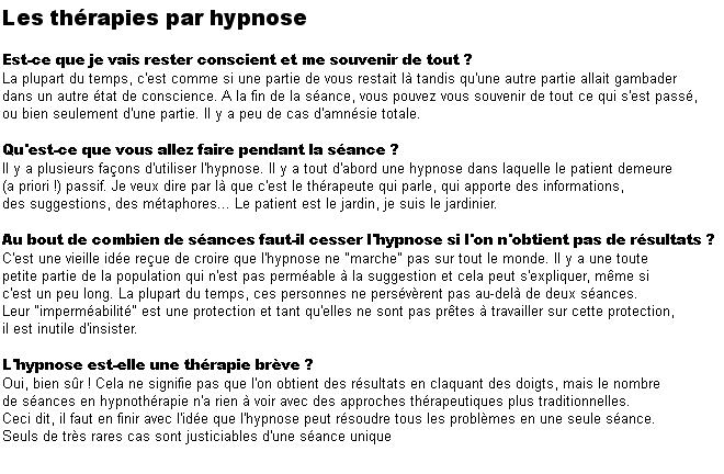 thérapies pas hypnose